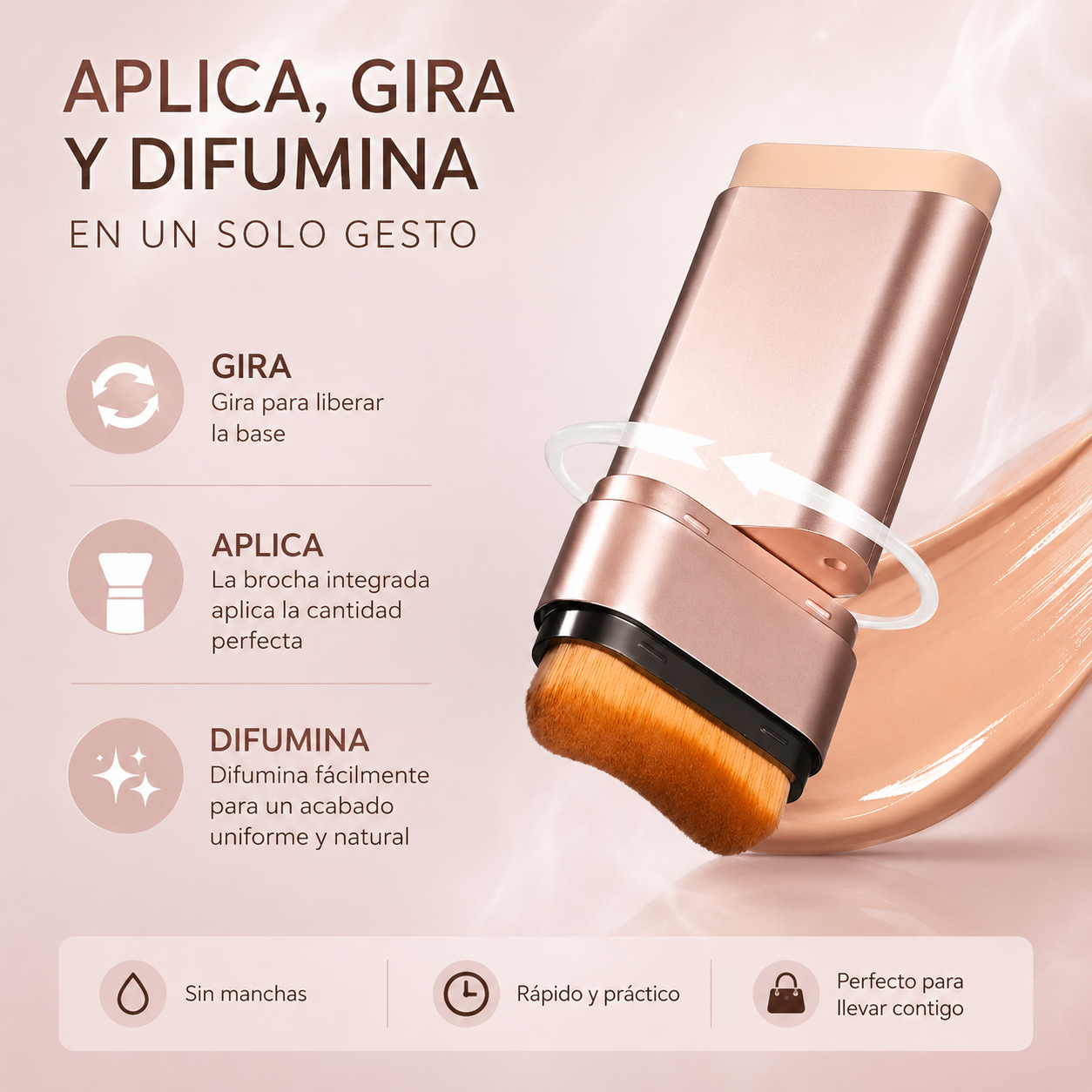 Base Correctora 2 en 1 - Hidratante y Cobertura Natural