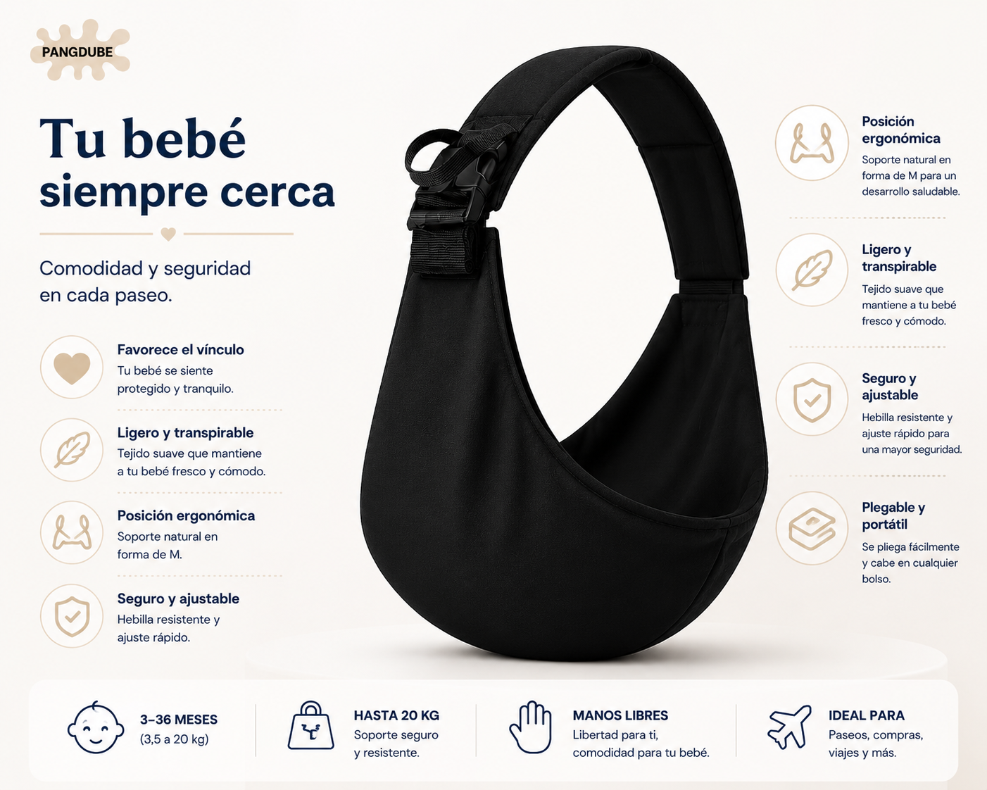 BabyWrap Pro – Portabebés Ergonómico