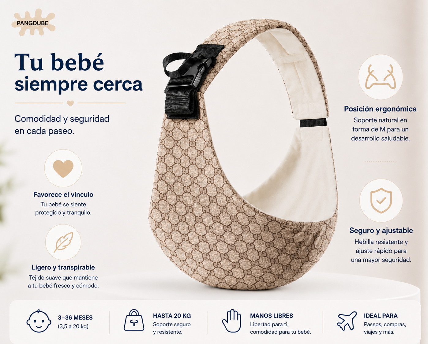 BabyWrap Pro – Portabebés Ergonómico