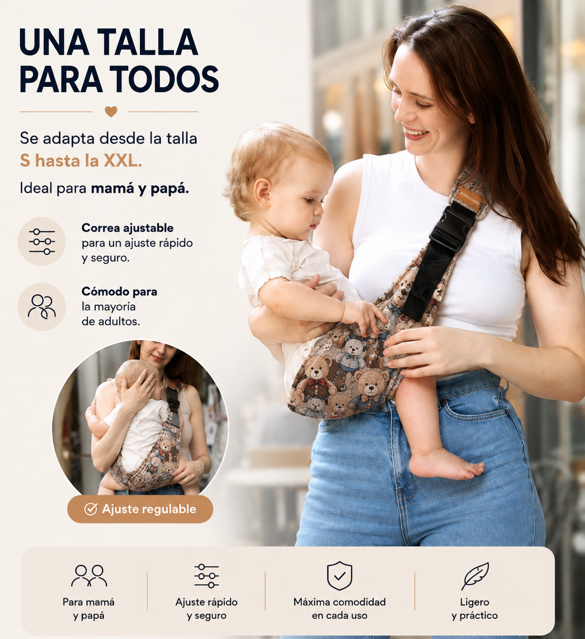 BabyWrap Pro – Portabebés Ergonómico